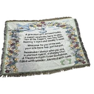 Baby Tapestry Wall Hanging Newborn Throw Blanket Nursery Décor‎ Gift Boy Girl